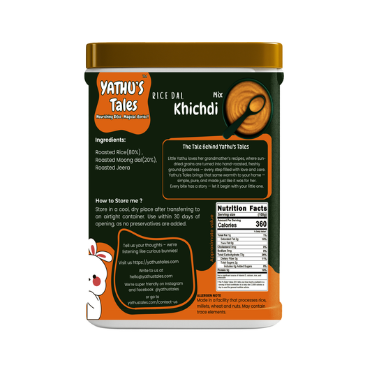 Yathu’s Tales – Rice Dal Khichdi Mix | Light & Easy to Digest Baby Food