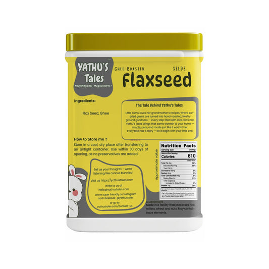 Yathu’s Tales Flax Seed Natural Omega-3 and Fiber-Rich Seeds