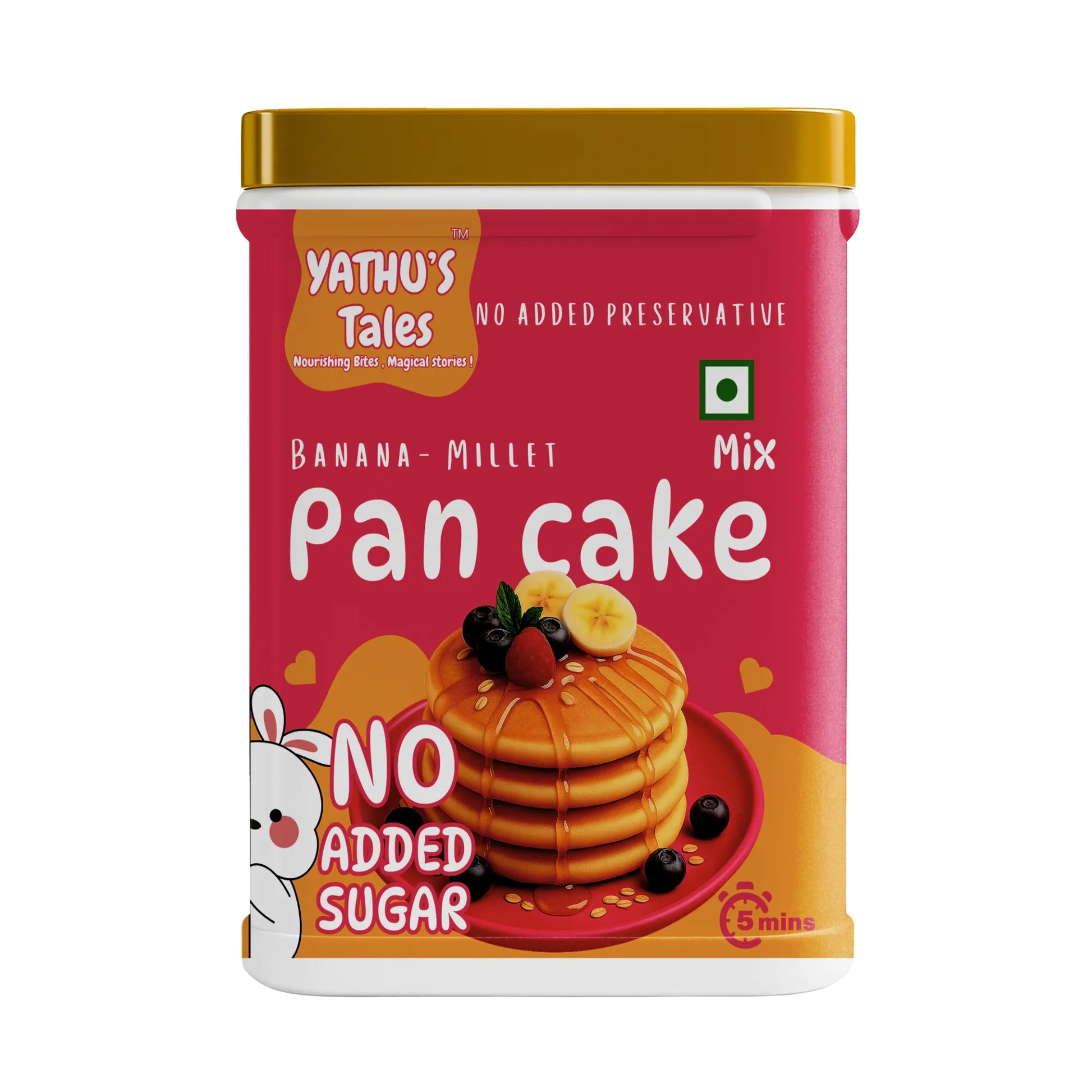 Yathu’s Tales Banana Millet Pancake Mix – Fiber-Rich & Naturally Nourishing