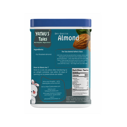 Yathu’s Tales Dry-Roasted Almonds for Everyday Nutrition