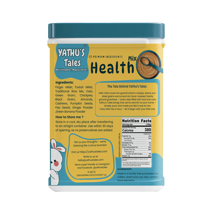 Yathu’s Tales Health Mix – Millet and Nut Blend for Daily Nutrition