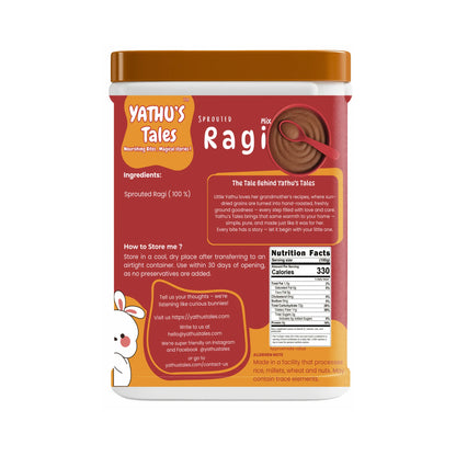 Sprouted ragi food for kids that is healthy and easy to digest