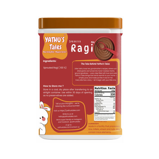 Sprouted ragi food for kids that is healthy and easy to digest